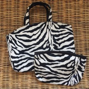 Zebra Print makeup cosmetic bags toiletries